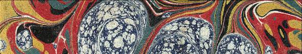 Vintage 19th c. marbled paper, Gloster pattern