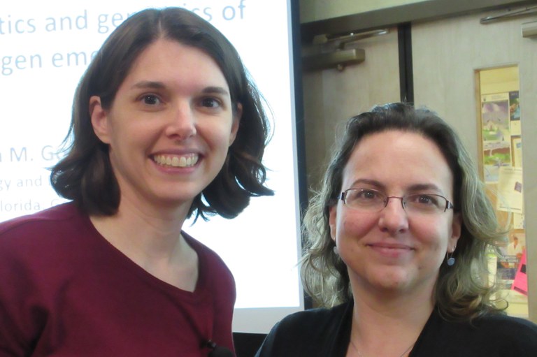 Drs. Erica Goss (L) and María del Mar Jiménez Gasco (R) | Image: Christina Dorsey, Penn State