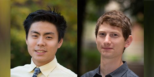 Department of Plant Pathology and Environmental Microbiology graduate students Justin Shih and Chauncy Hinshaw. IMAGE: PENN STATE
