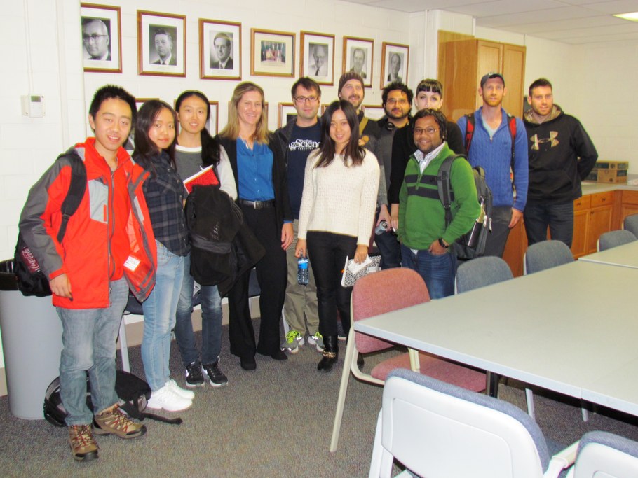 Dr. Gitta L. Coaker with graduate students from the Dept. of Plant Pathology & Environmental Microbiology and the Dept. of Plant Biology