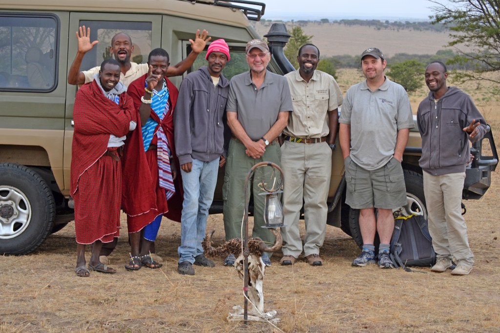 The group that took care of us at the Classic Safari Tent camp site. Photo courtesy of Donald D. Davis.