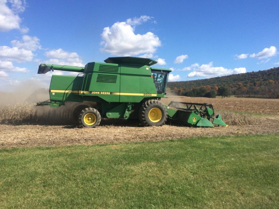 Soybean harvest. Photo courtesy of Randy Dreibelbis.
