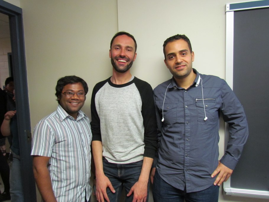(L-R) Tareq Islam, Dr. Paolo Margaria, and Alsayed Alfiky