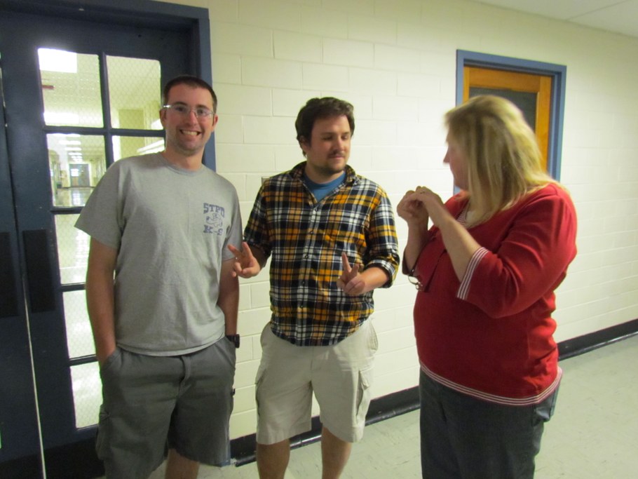 (L-R) Rob Harvey, Christopher Smyth, and Carol Boring
