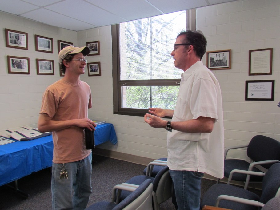 Garrett Morrison (L) and Dr. David Geiser (R)