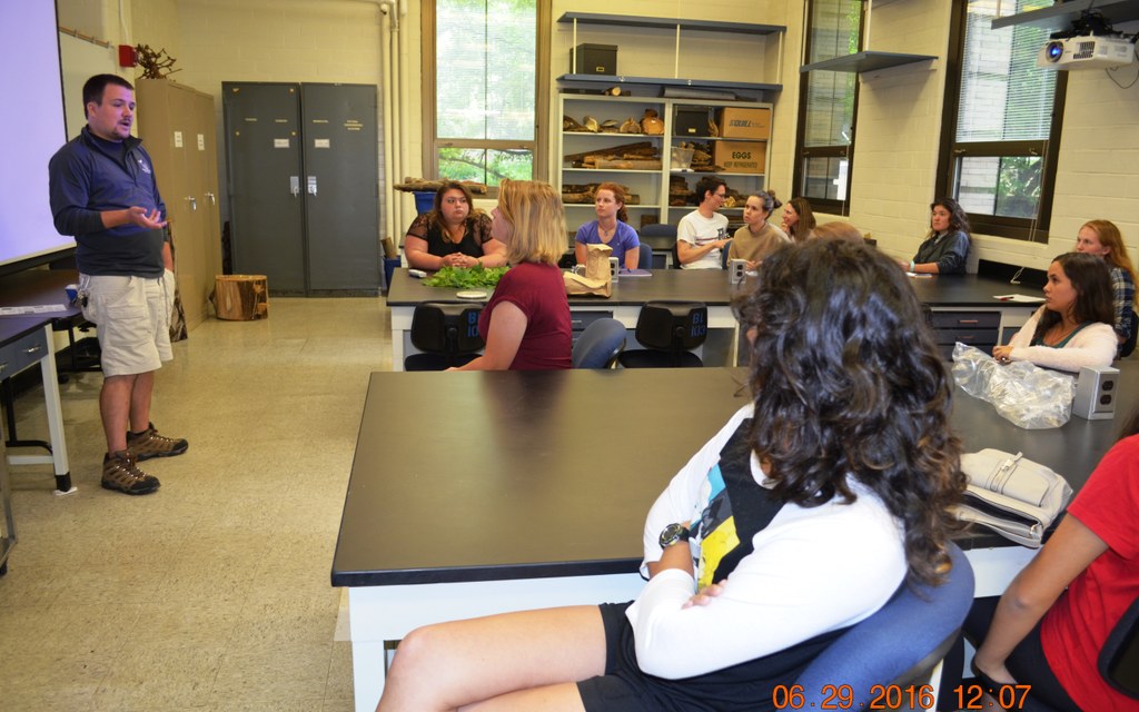 Presenter and Ph.D. candidate Christopher Smyth (L) | Image: Nancy Wenner, Penn State University