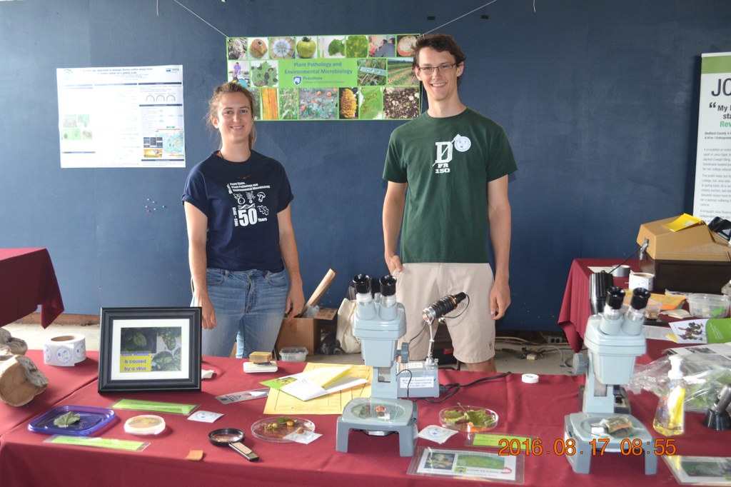 (L-R) Ph.D. students Laura del Sol Bautista Jalón and Chris Ramage | Image: Nancy Wenner, Penn State University