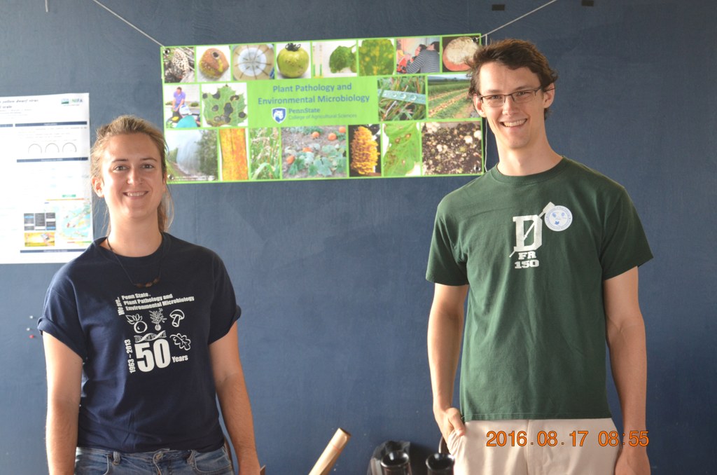 (L-R) Laura del Sol Bautista Jalón and Chris Ramage | Image: Nancy Wenner, Penn State University