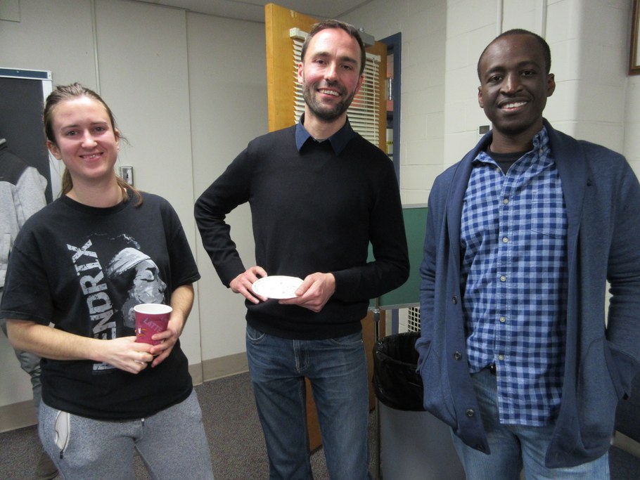 (L-R) Laura del Sol Bautista Jalón, Dr. Paola Margaria, and Serge Ouédraogo | Image: Christina Dorsey, Penn State University