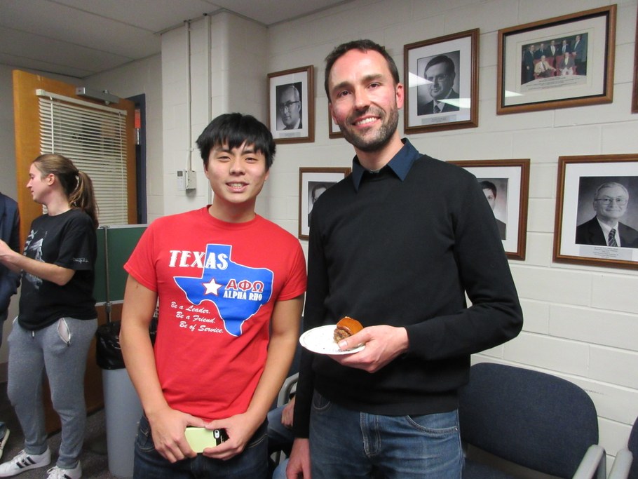 Justin Shih (L) and Dr. Paolo Margaria (R) | Image: Christina Dorsey, Penn State University