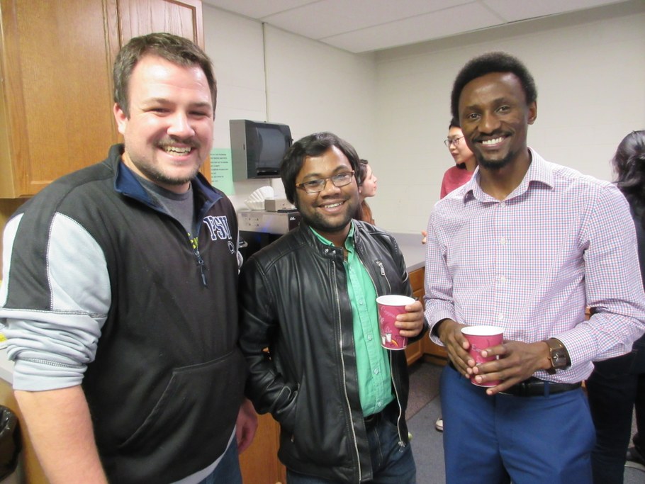 (L-R) Chris Smyth, Tareq Islam, and Hassan Karemera | Image: Christina Dorsey, Penn State University