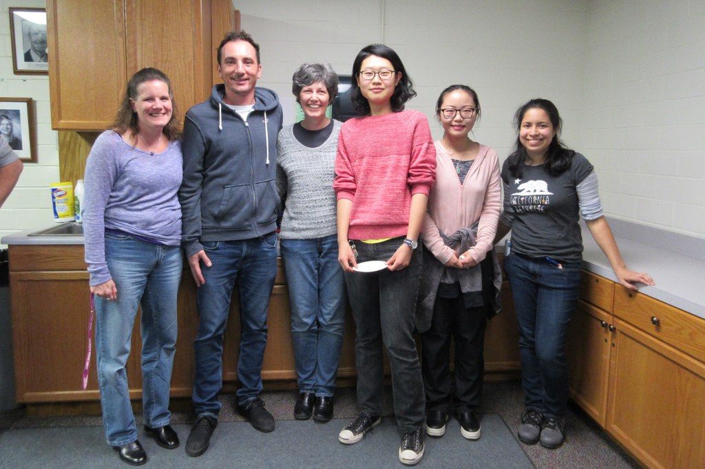 (L-R) Diane Yoder, Fabrício Vieira, Christina Dorsey, Kaixi Zhao, Siyi Ge, and Emma Rosenthal | Image: Laura Ramos-Sepúlveda, Penn State University 