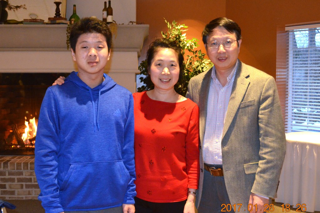 Qin Wang (center) and Yinong Yang (R) | Image: Nancy Wenner, Penn State University