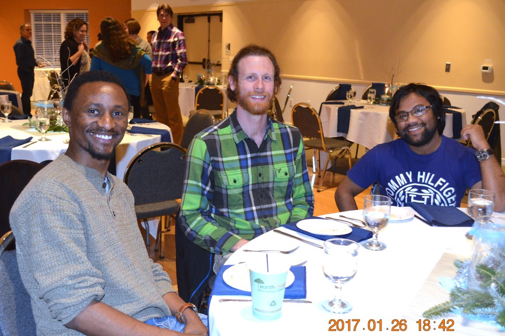 (L-R) Hassani Karemera, Joe Walls, and Tareq Islam | Image: Nancy Wenner, Penn State University