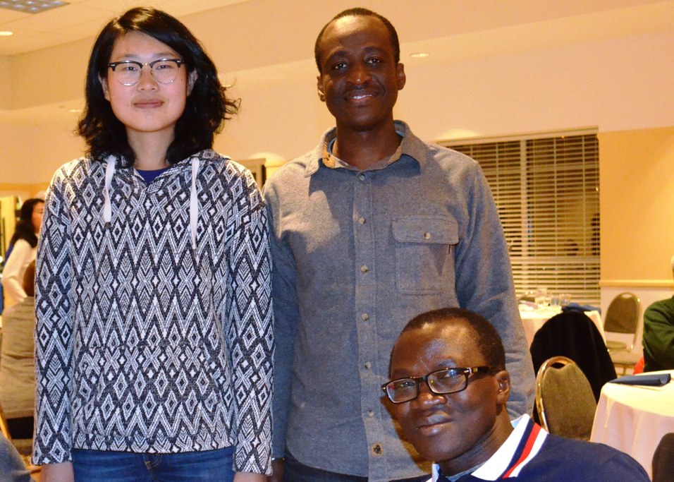 (L-R) Kaixo Zhao, Serge Ouédraogo, and Sorho Fatogoma | Image: Nancy Wenner, Penn State University