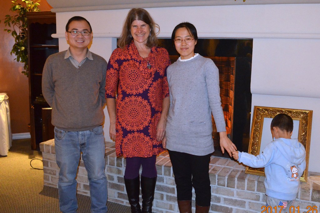 (L-R) Zheng Zhang, Carolee Bull, and Yuan Li | Image: Nancy Wenner, Penn State University
