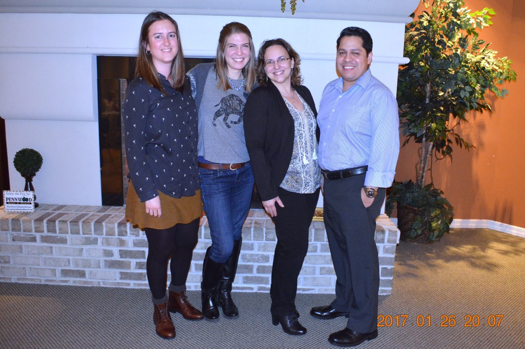 (L-R) Laura del Sol Bautista Jalón, Genna Tesdall, María del Mar Jiménez Gasco, and Freddy Magdama | Image: Nancy Wenner, Penn State University