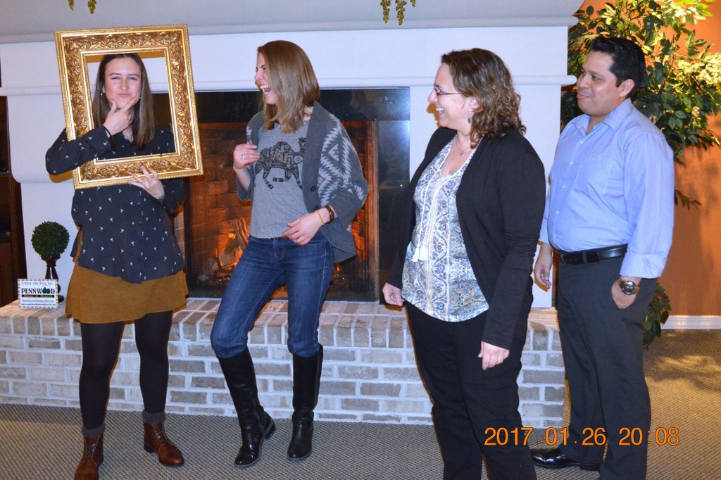 (L-R) Laura del Sol Bautista Jalón, Genna Tesdall, María del Mar Jiménez Gasco, and Freddy Magdama | Image: Nancy Wenner, Penn State University