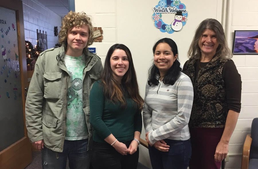 2016 Research Update (L-R) Vsevolod Soltanov, Laura Ramos-Sepúlveda, Emma Rosenthal, and Carolee Bull | Image: Marianne Stevens, Penn State University