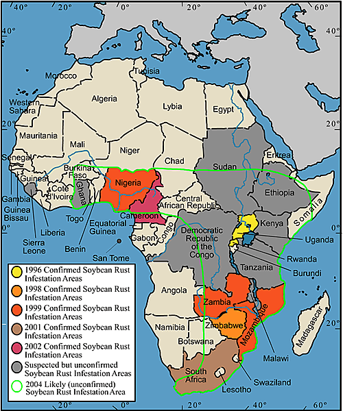 Spread of SBR in Africa