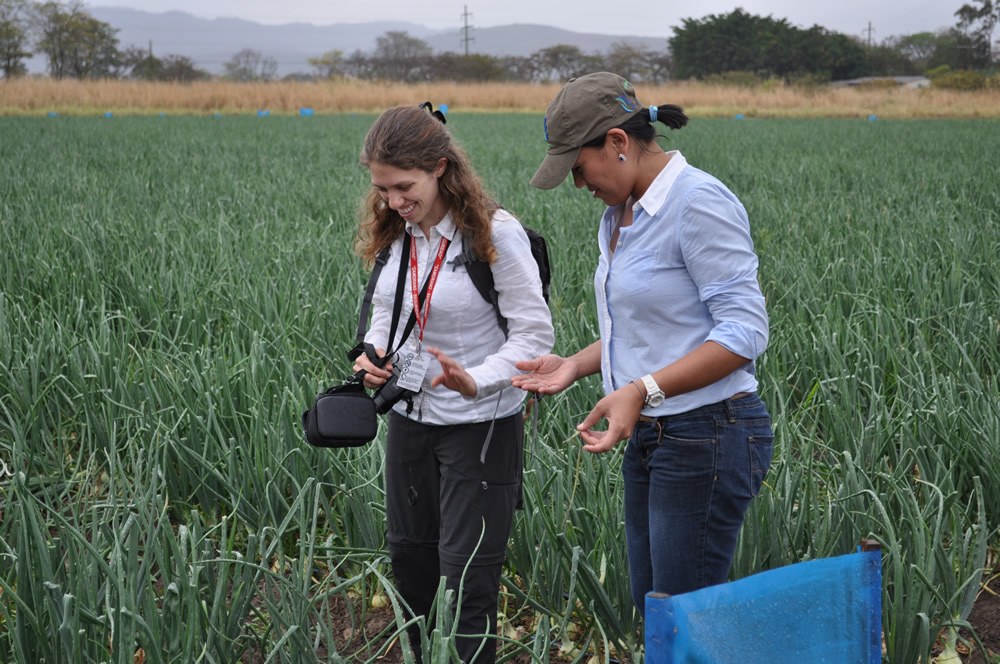 At Zamorano University with Jennie Mazzon (left) and Patricia Valladares (right). April 2016
