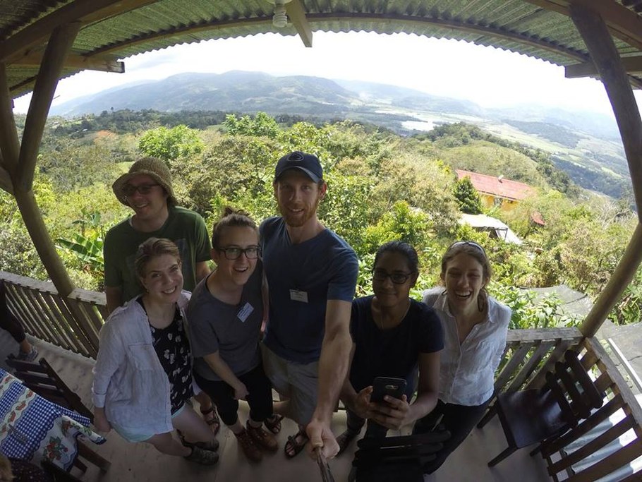 (Front L-R) Genna Tesdall, Laura del Sol Bautista Jalón, Joe Walls, Anita Behari, and Jennie Mazzone. Image: Joseph Walls 
