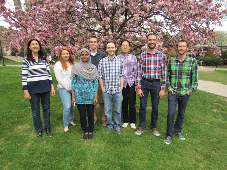 (L-R): Dr. Cristina Rosa, Natali Özber, Asifa Hameed, Andrew May, Kevin Cassidy, Kaixi Zhao, Dr. Paolo Margaria, and Joseph Walls.